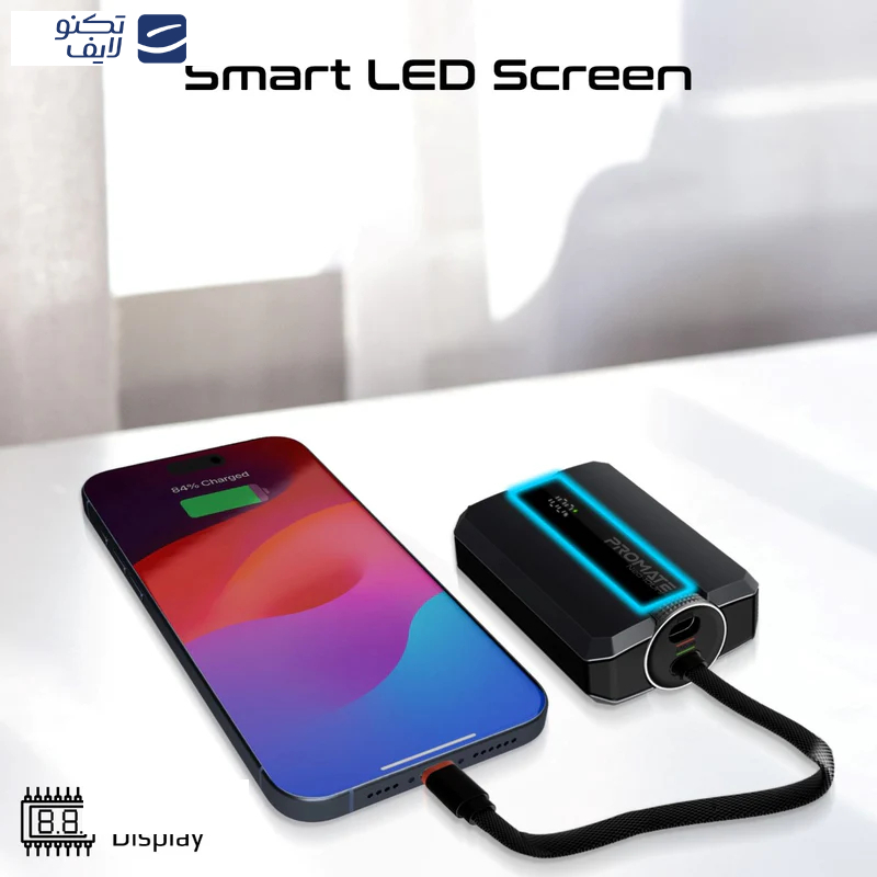 پاوربانک پرومیت مدل NEO-10UNI.BLK  ظرفیت 10000 میلیآمپرساعت پاوربانک پرومیت مدل NEO-10UNI.BLK  ظرفیت 10000 میلیآمپرساعت