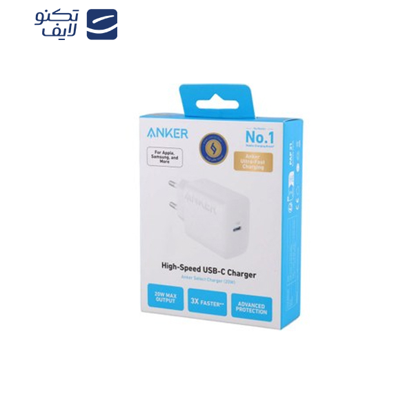 شارژر دیواری 20 وات انکر مدل Select Charger A2347 شارژر دیواری 20 وات انکر مدل Select Charger A2347