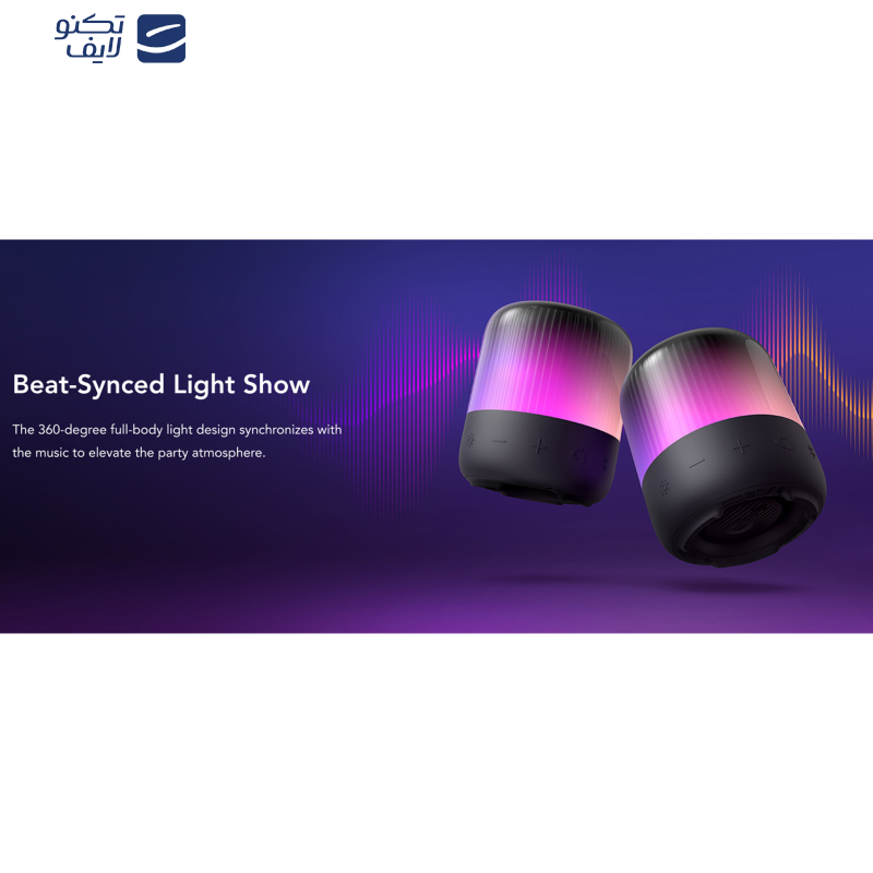 اسپیکر بلوتوثی قابل حمل انکر مدل Glow Mini A3136011 اسپیکر بلوتوثی قابل حمل انکر مدل Glow Mini A3136011