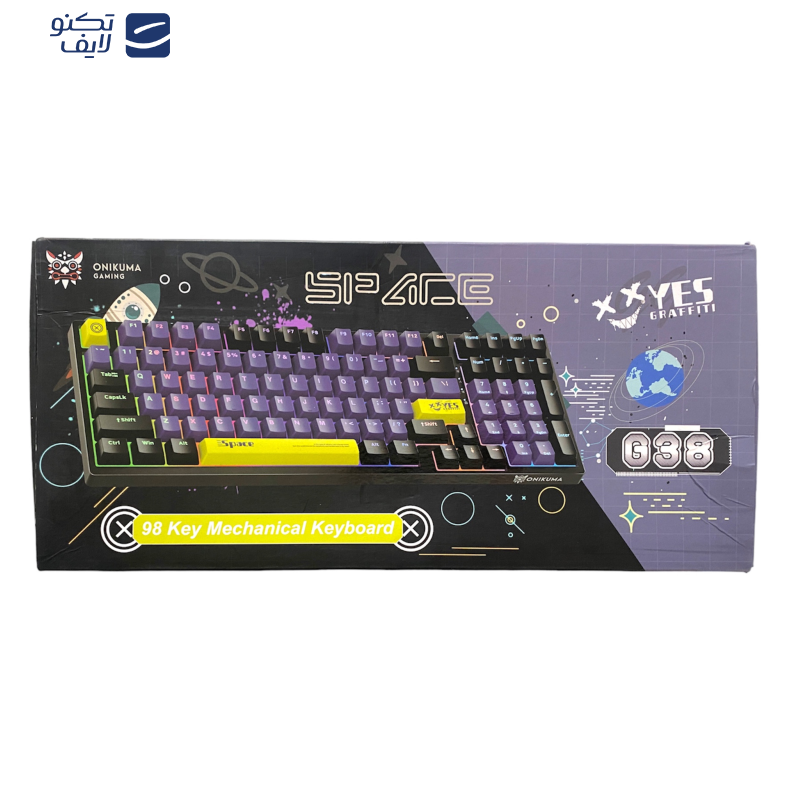 کیبورد مخصوص بازی اونیکوما مدل G38 کیبورد مخصوص بازی اونیکوما مدل G38