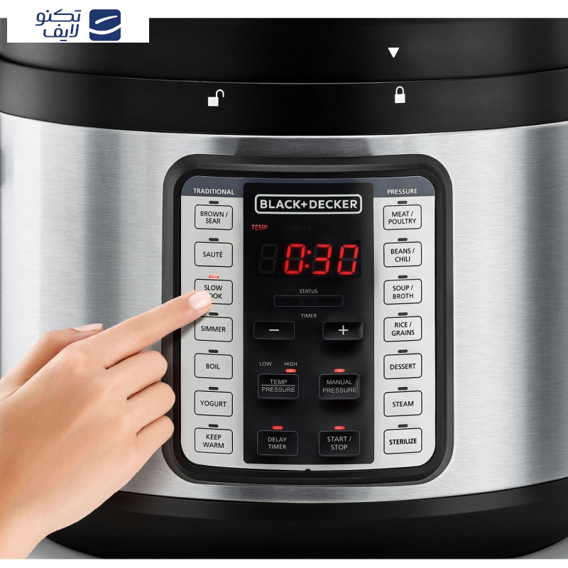 زودپز برقی بلک اند دکر مدل PCP1010 زودپز برقی بلک اند دکر مدل PCP1010