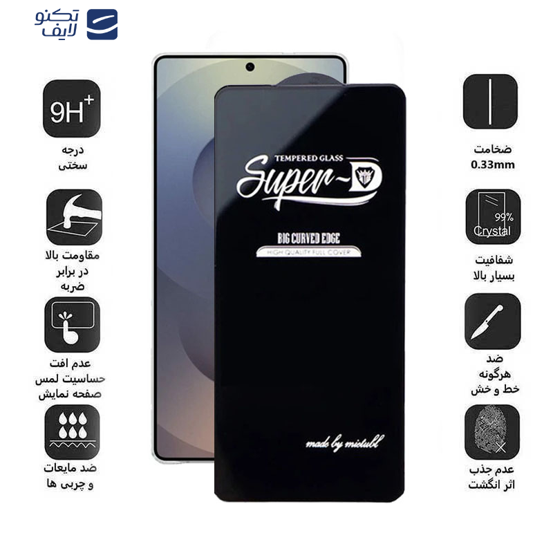 محافظ صفحه نمایش اپیکوی مدل Super 5D مناسب برای گوشی موبایل سامسونگ Galaxy S25 Ultra محافظ صفحه نمایش اپیکوی مدل Super 5D مناسب برای گوشی موبایل سامسونگ Galaxy S25 Ultra