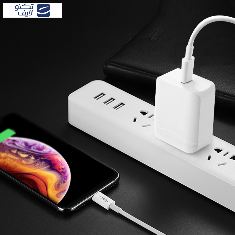کابل شارژ USB-C به لایتنینگ  هترون مدل  MFI HC365i طول 1متر کابل شارژ USB-C به لایتنینگ  هترون مدل  MFI HC365i طول 1متر