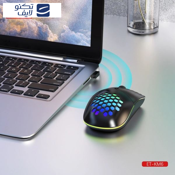 ماوس بی سیم مخصوص بازی ارلدام مدل KM6 ماوس بی سیم مخصوص بازی ارلدام مدل KM6