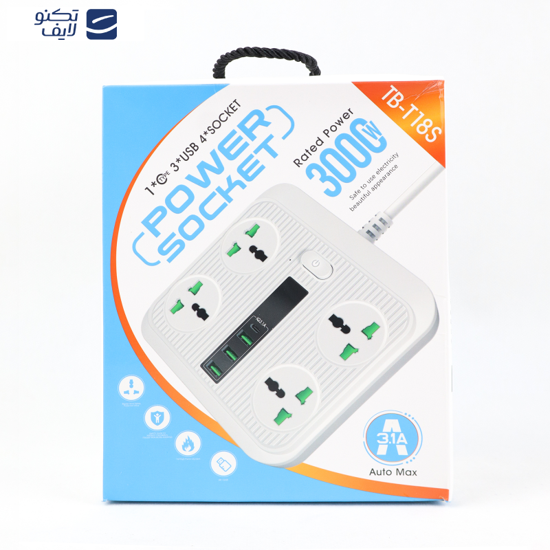 چندراهی برق مدل TB-T18S چندراهی برق مدل TB-T18S