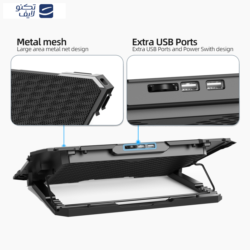 پایه خنک کننده  لپ تاپ تسکو مدل TCLP 3119 پایه خنک کننده  لپ تاپ تسکو مدل TCLP 3119