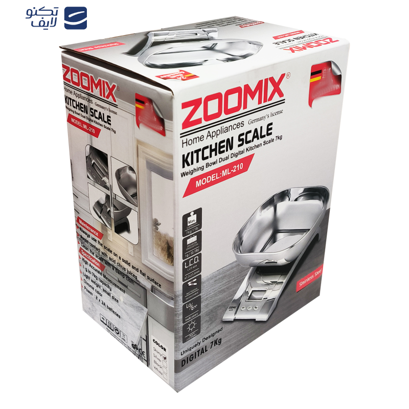 ترازوی آشپزخانه زومیکس مدل ML-210 ترازوی آشپزخانه زومیکس مدل ML-210