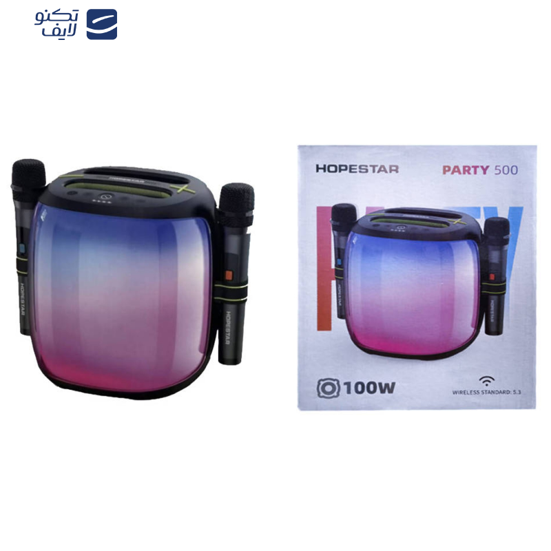 اسپیکر بلوتوثی قابل حمل هوپ استار مدل party500 اسپیکر بلوتوثی قابل حمل هوپ استار مدل party500