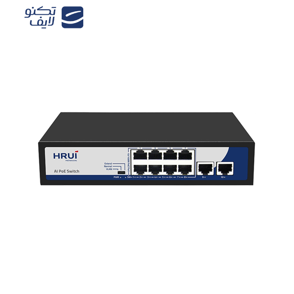 سوئیچ 8 پورت POE اچ آر یو آی HR900-AF-82N  سوئیچ 8 پورت POE اچ آر یو آی HR900-AF-82N