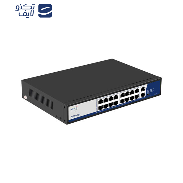 سوئیچ 16 پورت PoE اچ آر یو آی مدل HR902-AF-162G-300 سوئیچ 16 پورت PoE اچ آر یو آی مدل HR902-AF-162G-300