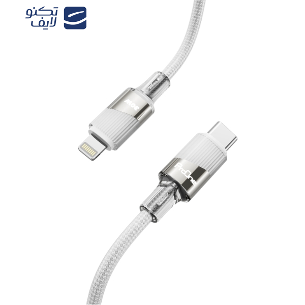 کابل تبدیل USB-C به لایتنینگ پرووان مدل PCC132 طول 1 متر کابل تبدیل USB-C به لایتنینگ پرووان مدل PCC132 طول 1 متر