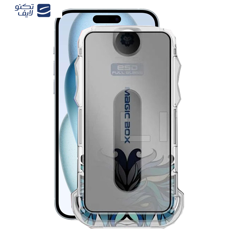محافظ صفحه نمایش حریم شخصی اپیکوی مدل Lion Privacy Easy Install مناسب برای گوشی موبایل اپل iPhone 16/15/14 Pro به همراه کیت نصب محافظ صفحه نمایش حریم شخصی اپیکوی مدل Lion Privacy Easy Install مناسب برای گوشی موبایل اپل iPhone 16/15/14 Pro به همراه کیت نصب