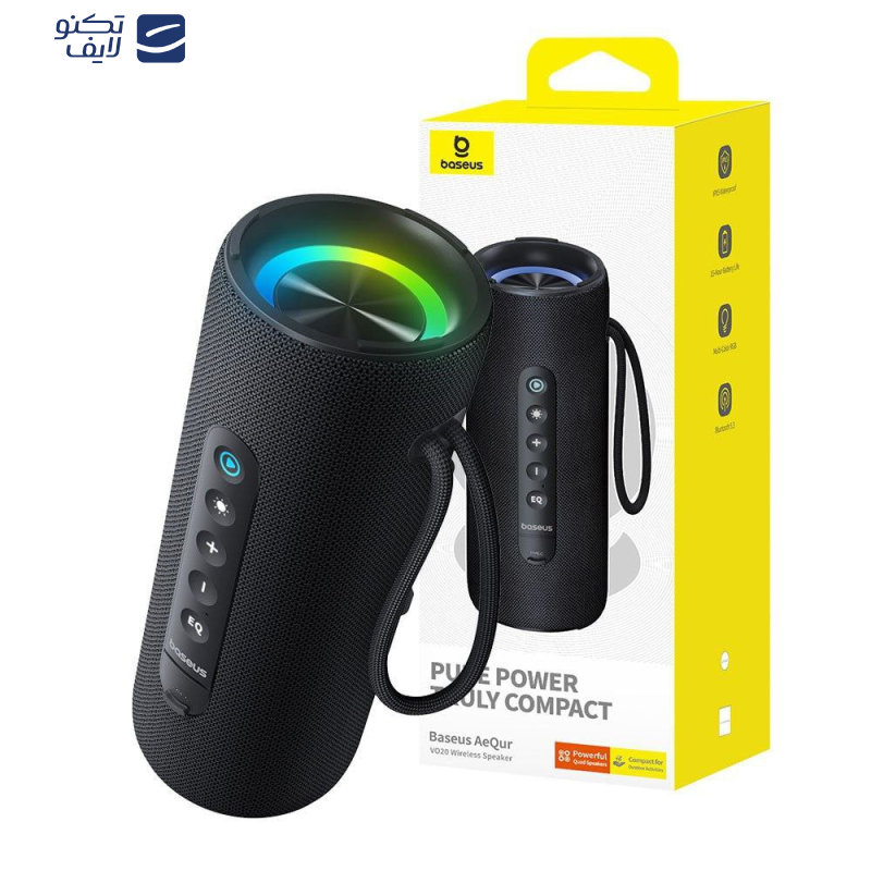 اسپیکر بلوتوثی قابل حمل بیسوس مدل AeQur VO20 اسپیکر بلوتوثی قابل حمل بیسوس مدل AeQur VO20