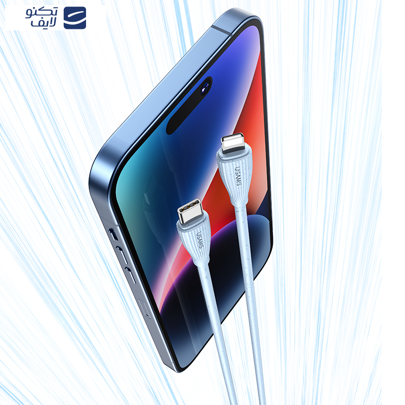 کابل تبدیل USB-C به لایتنینگ یوسمز مدل SJ717-30W طول 1.2 متر کابل تبدیل USB-C به لایتنینگ یوسمز مدل SJ717-30W طول 1.2 متر