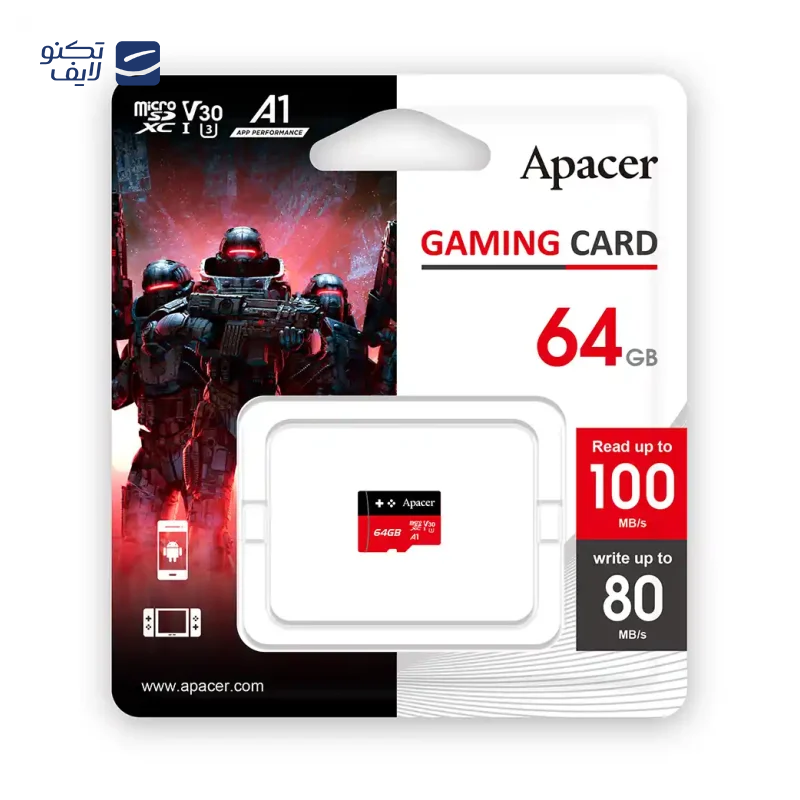 gallery-کارت حافظه microSDXC اپیسر مدل V30 کلاس 10 استاندارد UHS-I U3 سرعت 100MBps ظرفیت 64 گیگابایت به همراه آداپتور SD copy.png gallery-کارت حافظه microSDXC اپیسر مدل V30 کلاس 10 استاندارد UHS-I U3 سرعت 100MBps ظرفیت 64 گیگابایت به همراه آداپتور SD copy.png