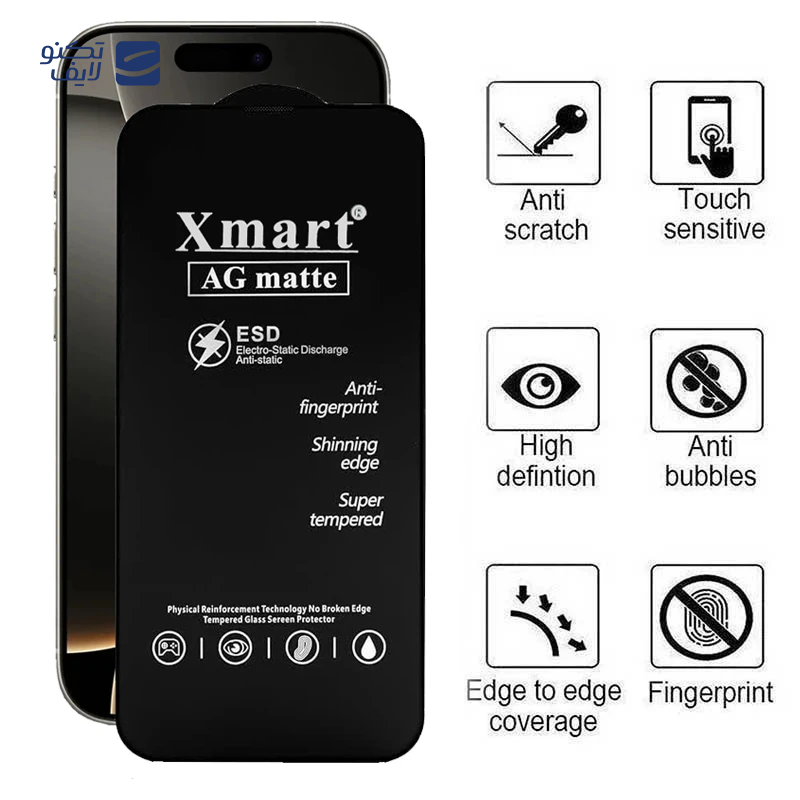 gallery-گلس گوشی مات اپل iPhone 16 Plus اپیکوی مدل Xmart Ag Matte copy.png