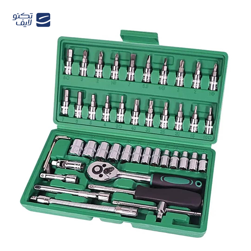 آچار بکس مدل z34 مجموعه 46 عددی آچار بکس مدل z34 مجموعه 46 عددی