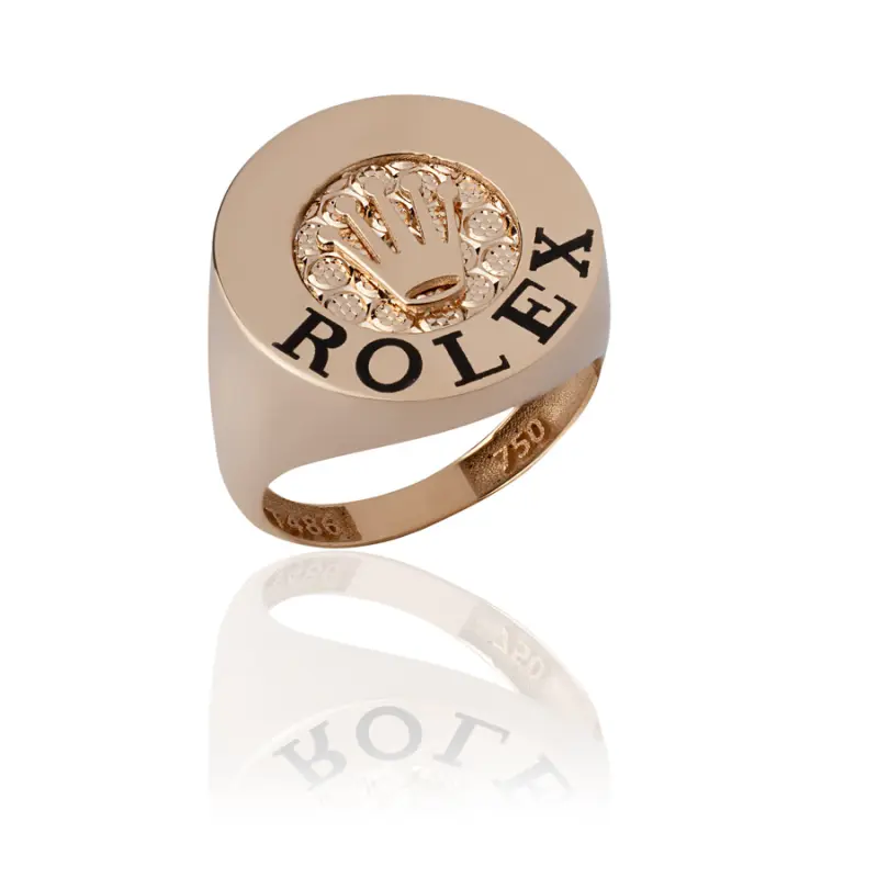 سرویس طلا زنانه 18عیار داریم گلد مدل رولکس با طرح تاج