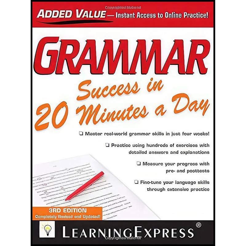 کتاب Grammar Success in 20 Minutes a Day اثر LLC LearningExpress انتشارات Learningexpress, Llc کتاب Grammar Success in 20 Minutes a Day اثر LLC LearningExpress انتشارات Learningexpress, Llc