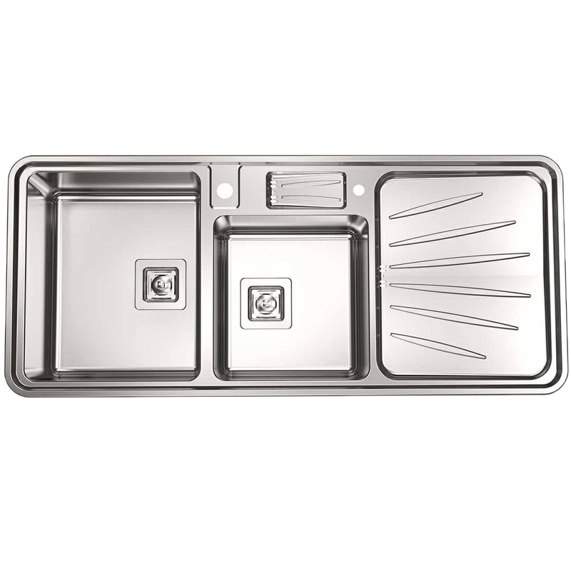 سینک ظرفشویی استیل البرز مدل 854 توکار سینک ظرفشویی استیل البرز مدل 854 توکار