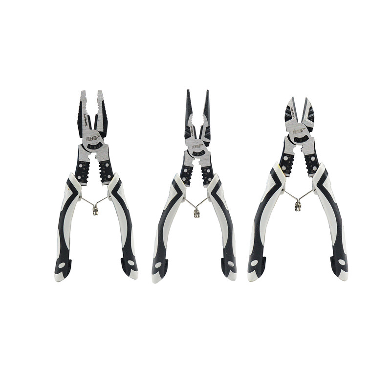 انبر دست و سیم چین و دم باریک پراگ مدل چند کاره کد YP-8/8.5/9INCH مجموعه 3 عددی انبر دست و سیم چین و دم باریک پراگ مدل چند کاره کد YP-8/8.5/9INCH مجموعه 3 عددی