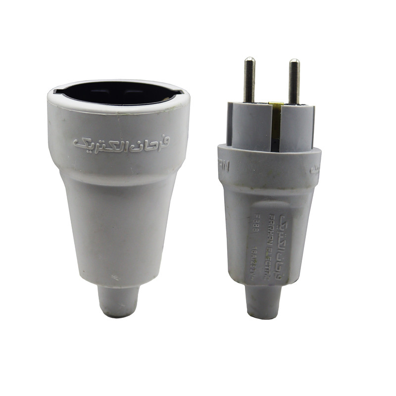 دوشاخه برق و مادگی فرحان الکتریک مدل YP-16A/250V دوشاخه برق و مادگی فرحان الکتریک مدل YP-16A/250V