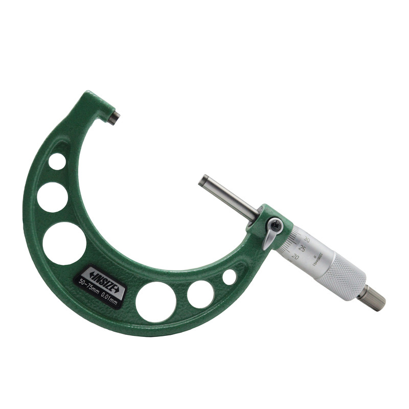 میکرومتر بیرون سنج اینسایز مدل YP-3203-25A-50-75x0.01MM گستره 50-75 میلی متر