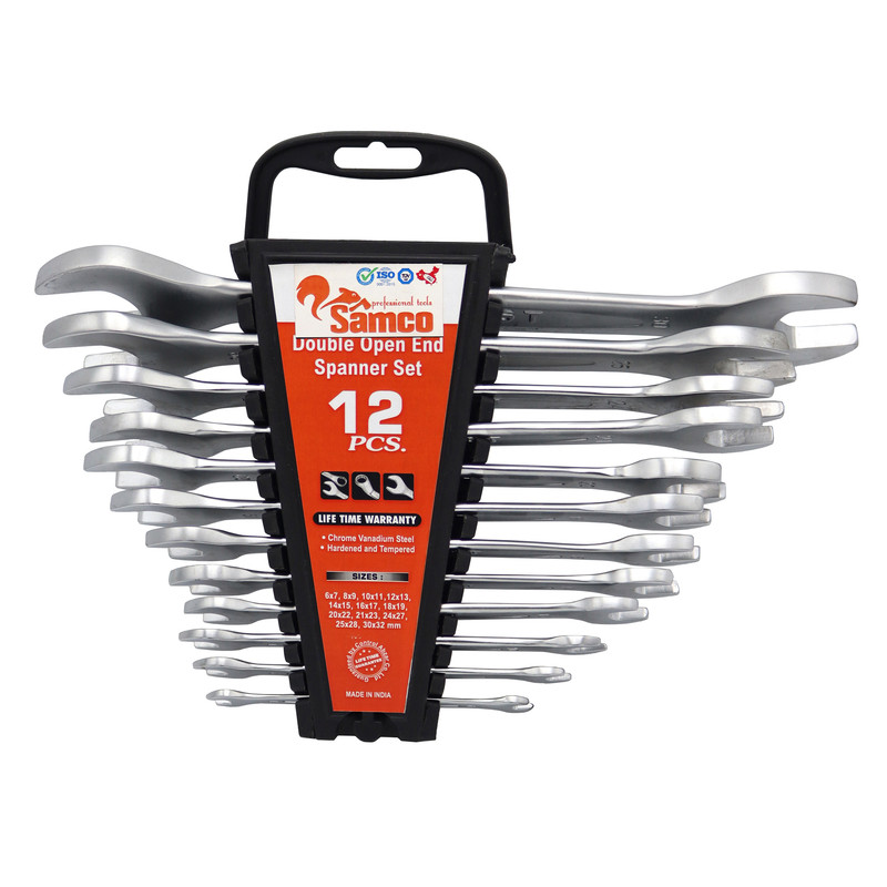 آچار دو سر تخت سامکو مدل YP-PELEKANI-012 مجموعه 12 عددی آچار دو سر تخت سامکو مدل YP-PELEKANI-012 مجموعه 12 عددی