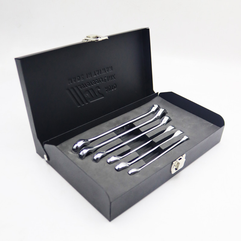 آچار دو سر رینگی جی تی سی مدل چاکدار کد YP-TAIWAN-06 مجموعه 6 عددی