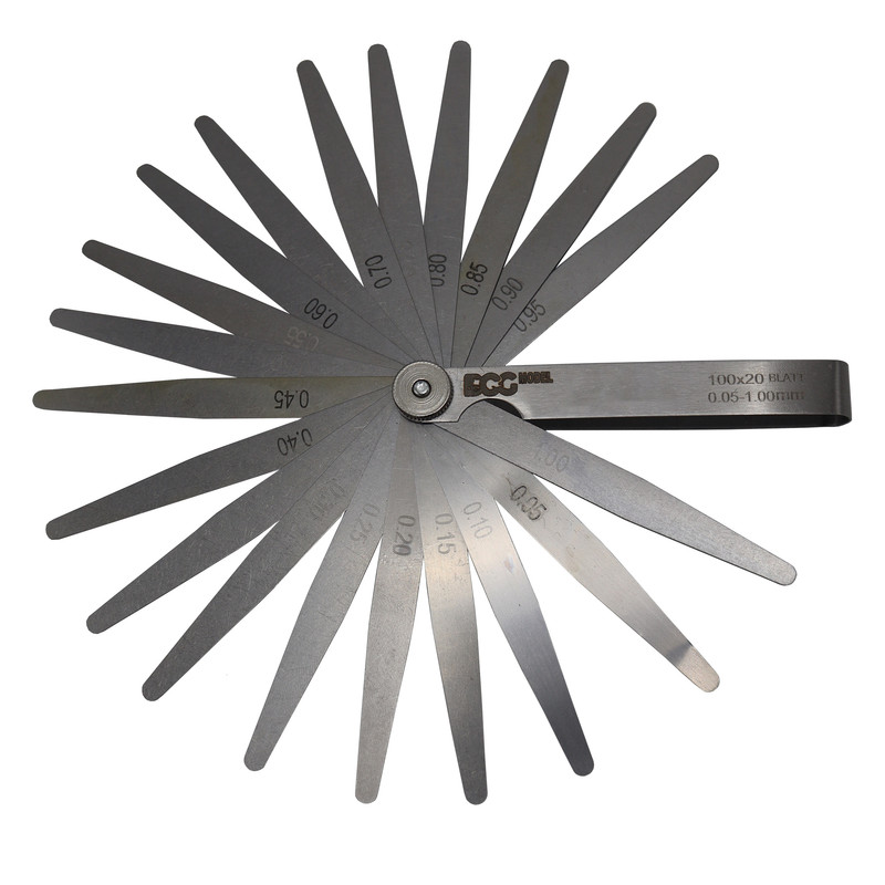 آچار فیلر  مدل داگ کد YP-AP-020 مجموعه 20 عددی