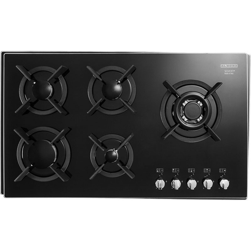 اجاق گاز صفحهای پنج شعله استیل البرز مدل G-5907/R