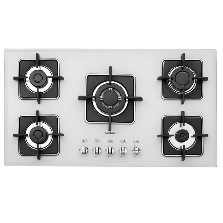 اجاق گاز صفحهای پنج شعله استیل البرز مدل G5960W