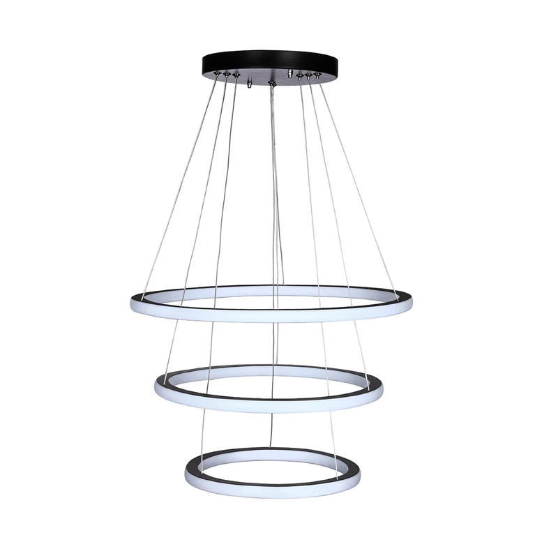 لوستر مدرن سقفی اتاق چشمه نور مدل L6430/3BK آفتابی لوستر مدرن سقفی اتاق چشمه نور مدل L6430/3BK آفتابی