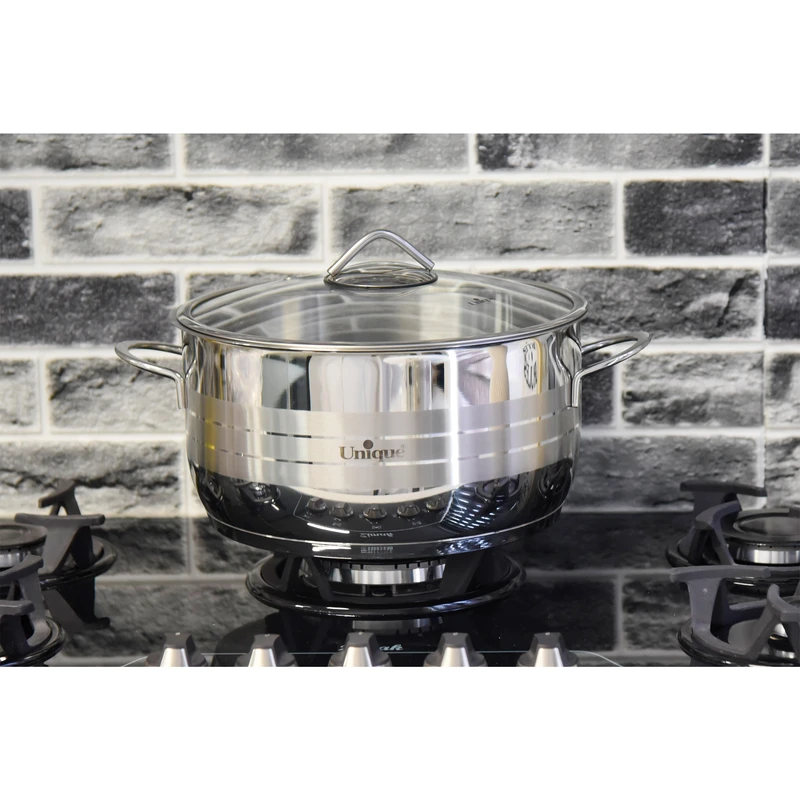 قابلمه یونیک مدل استیل کد 9915 سایز 28 قابلمه یونیک مدل استیل کد 9915 سایز 28