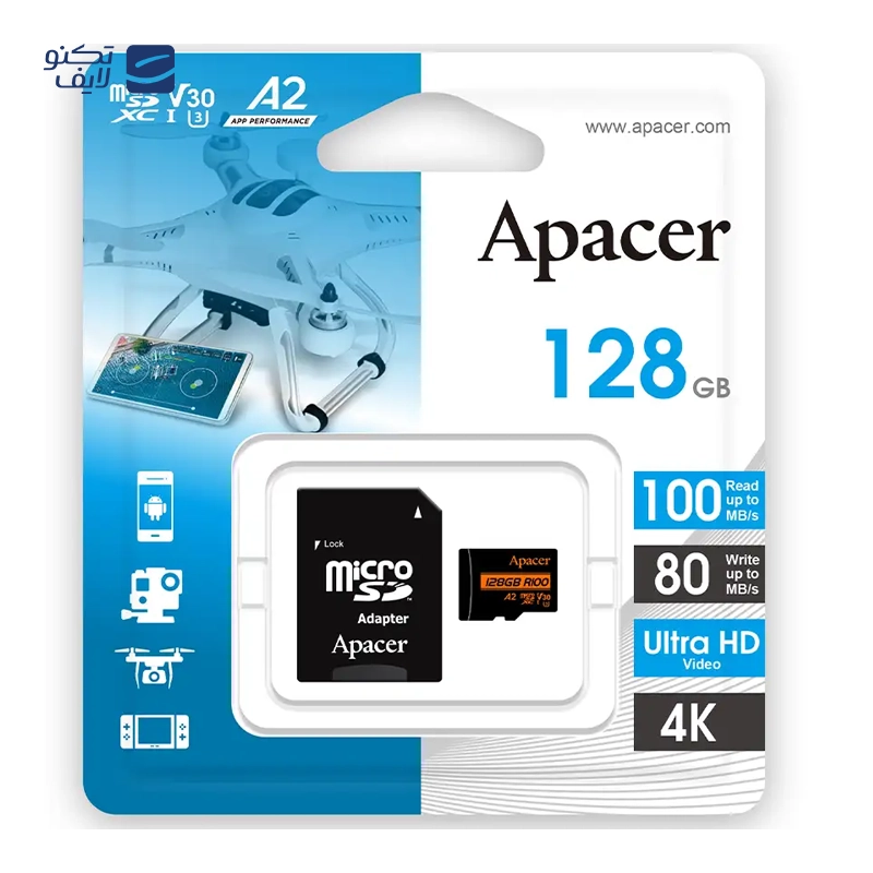 gallery-کارت حافظه microSDXC/SDHC اپیسر مدل Rioo استاندارد UHS-I U1 A1 W/1 ظرفیت 128 گیگابایت همراه آداپتور copy.png gallery-کارت حافظه microSDXC/SDHC اپیسر مدل Rioo استاندارد UHS-I U1 A1 W/1 ظرفیت 128 گیگابایت همراه آداپتور copy.png