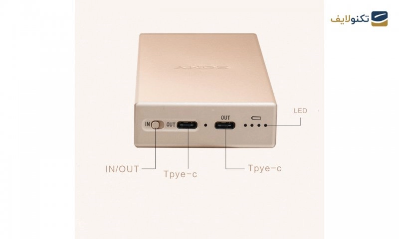 پاوربانک سونی مدل CP-SC10 ظرفیت 10000 میلی آمپر ساعت پاوربانک سونی مدل CP-SC10 ظرفیت 10000 میلی آمپر ساعت