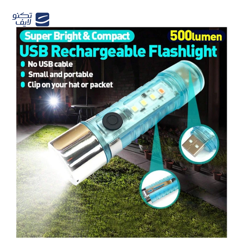 چراغ قوه دستی مدل شارژی کد USB ZJ-023