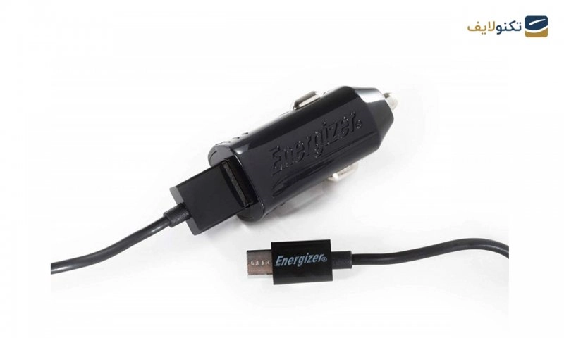شارژر فندکی انرجایزر مدل DCA1ACMC3 به همراه کابل MicroUSB شارژر فندکی انرجایزر مدل DCA1ACMC3 به همراه کابل MicroUSB