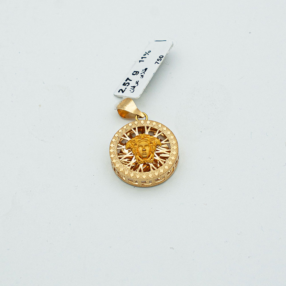 پلاک طلا 18 عیار گالری طلا عرفان ورساچه کد 4301