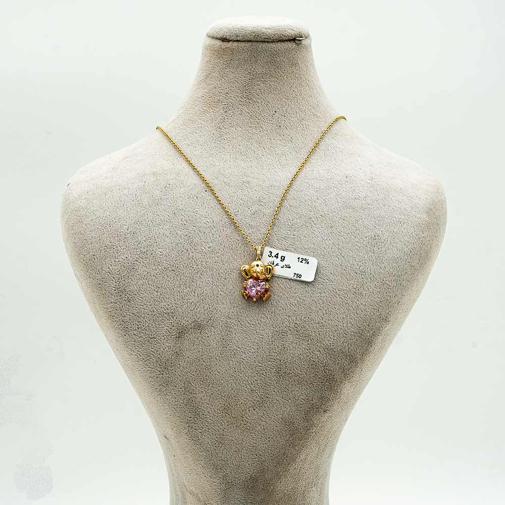 پلاک طلا 18 عیار گالری طلا عرفان اوا کد 1085