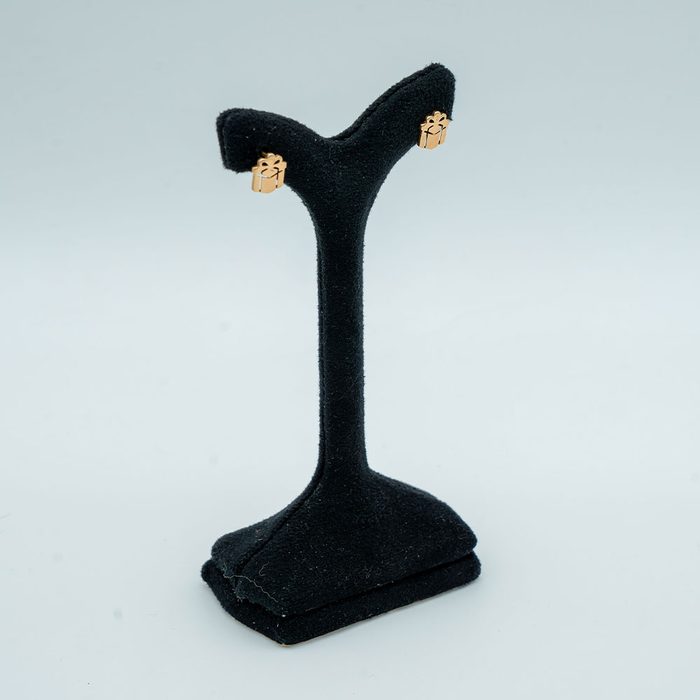 گوشواره طلا 18عیار گالری طلا عرفان مدل میخی کد 1076