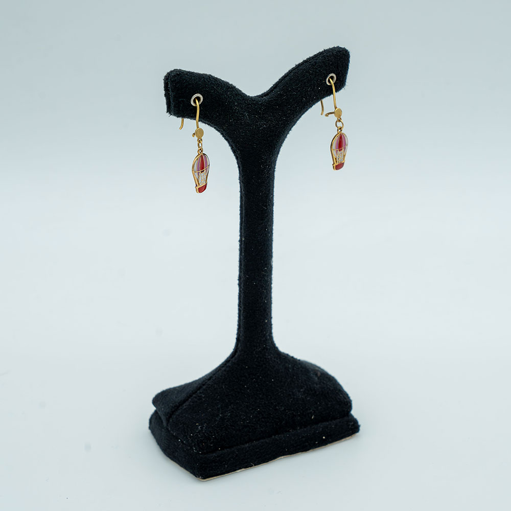 گوشواره طلا 18عیار گالری طلا عرفان مدل طرح بالن کد1652 گوشواره طلا 18عیار گالری طلا عرفان مدل طرح بالن کد1652