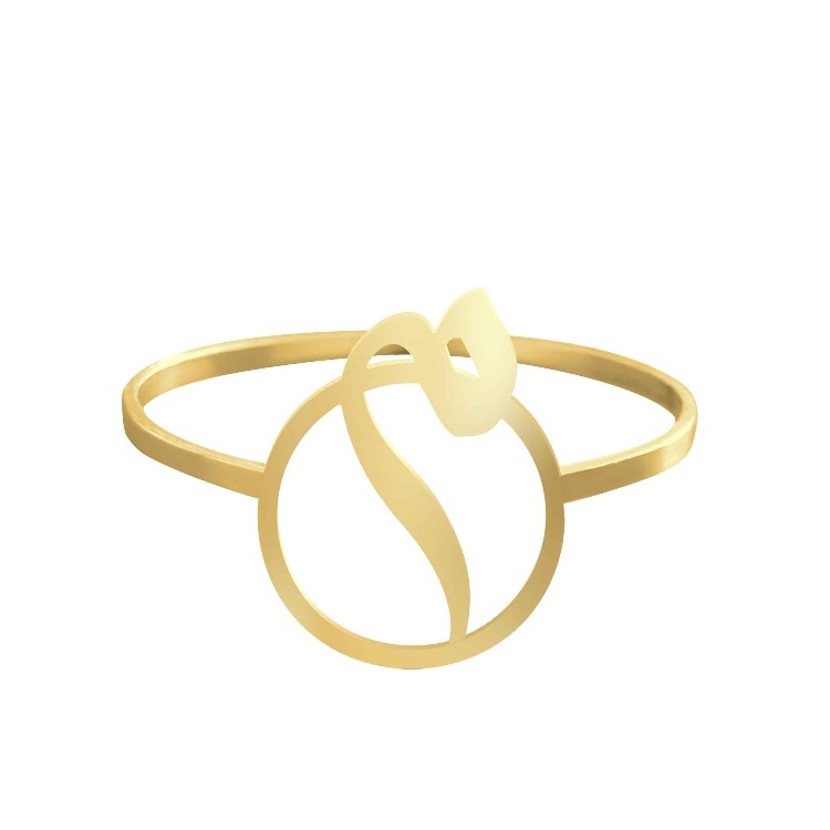 انگشتر طلا 18 عیار زنانه شمیم گلد گالری کد AA13 طرح حرف میم انگشتر طلا 18 عیار زنانه شمیم گلد گالری کد AA13 طرح حرف میم