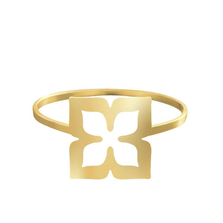 انگشتر طلا 18 عیار زنانه شمیم گلد گالری طرح برگ کد AA71 انگشتر طلا 18 عیار زنانه شمیم گلد گالری طرح برگ کد AA71