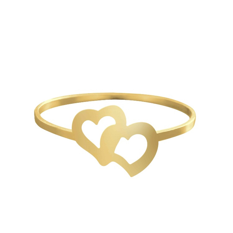 انگشتر طلا 18 عیار زنانه شمیم گلد گالری کد AA53 طرح قلب انگشتر طلا 18 عیار زنانه شمیم گلد گالری کد AA53 طرح قلب