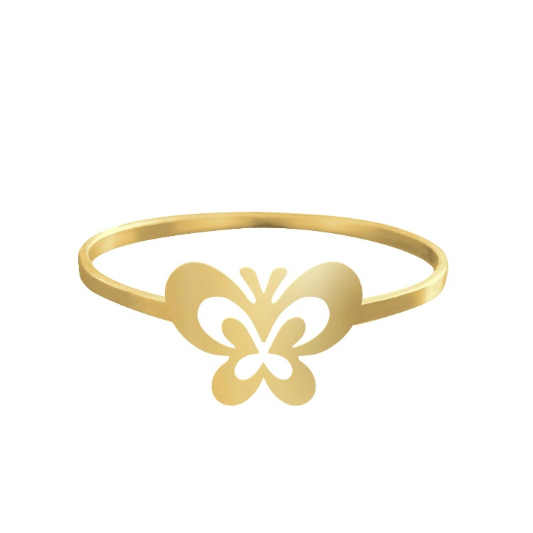 انگشتر طلا 18 عیار زنانه شمیم گلد گالری کد AA46 طرح پروانه انگشتر طلا 18 عیار زنانه شمیم گلد گالری کد AA46 طرح پروانه