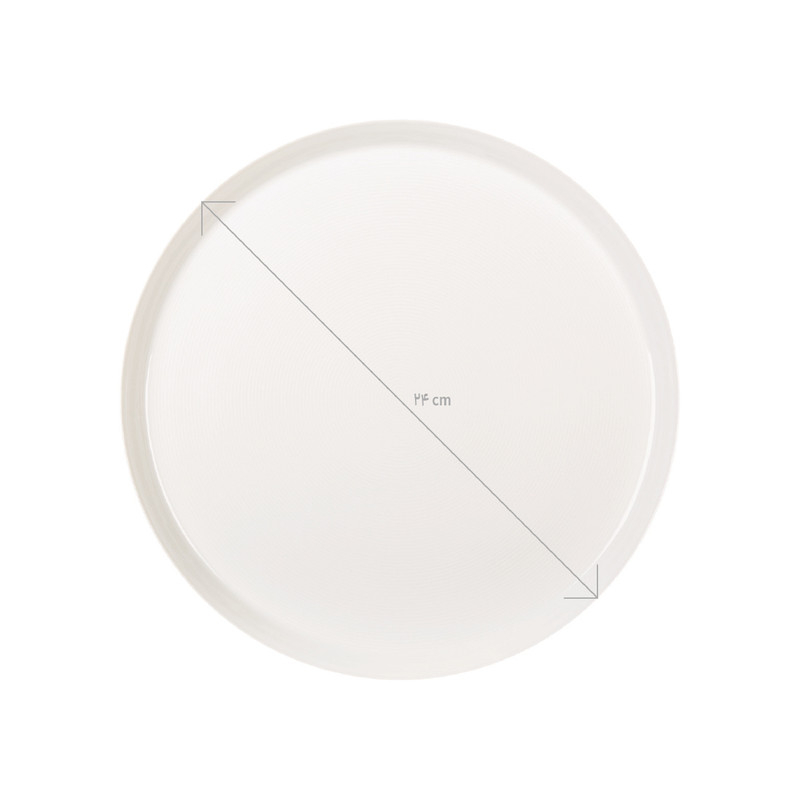 بشقاب غذاخوری زی مدل فرم اس 24 سفید درجه عالی بسته شش عددی