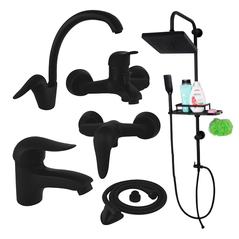 ست شیرآلات توفیق مدل اوج سبددار مجموعه 6 عددی ست شیرآلات توفیق مدل اوج سبددار مجموعه 6 عددی