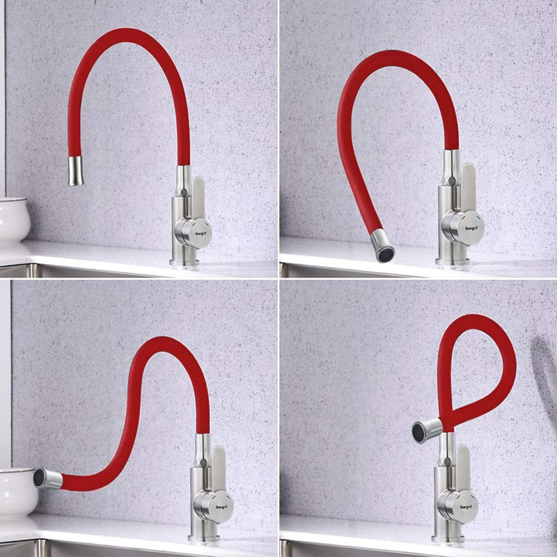 شیر آشپزخانه توفیق مدل النگویی شیپوری شیر آشپزخانه توفیق مدل النگویی شیپوری