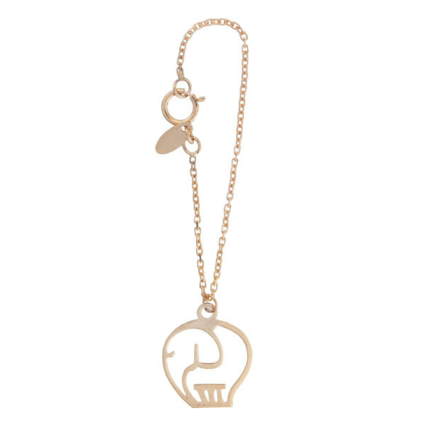 آویز ساعت طلا 18 عیار زنانه شمیم گلد گالری طرح فیل کد SG475